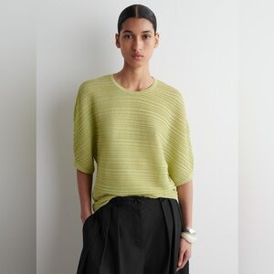 COS Pleated Knitted Top size medium